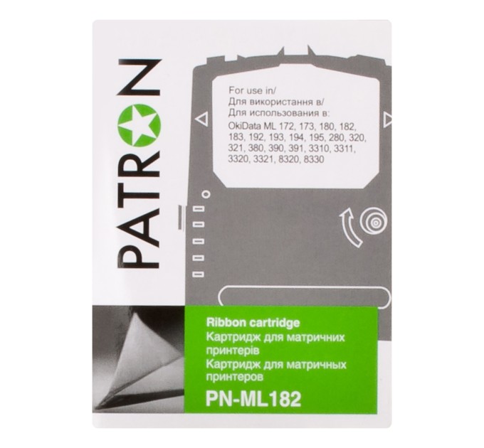 Картридж сумісний Oki MicroLine 182 чорний Patron (PN-ML182)