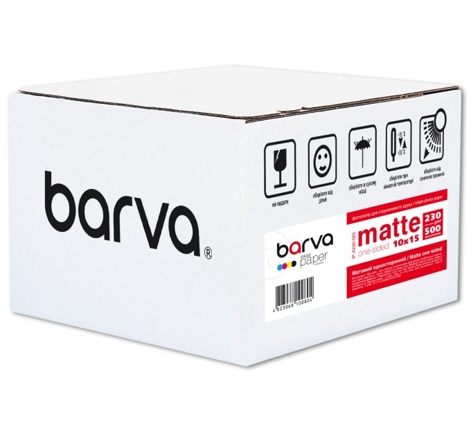 Фотопапір матовий 230 г/м2, 10x15 см, 500 арк Original Barva (IP-A230-083)