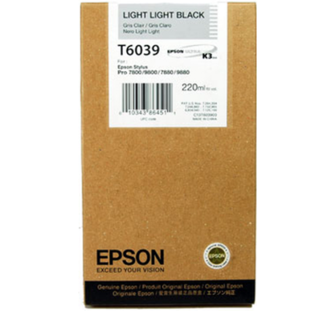 Картридж T603900 світло світло-чорний Epson (C13T603900)