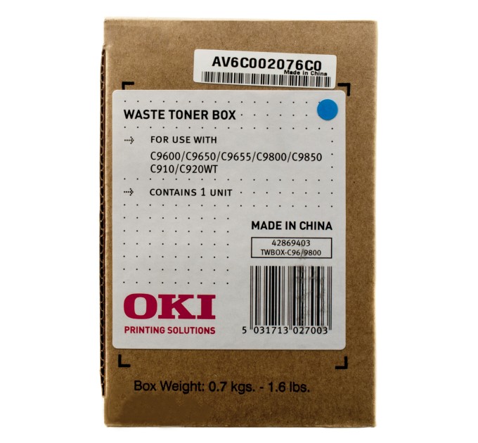 Контейнер для відпрацьованого тонеру C9600 Oki (42869403)