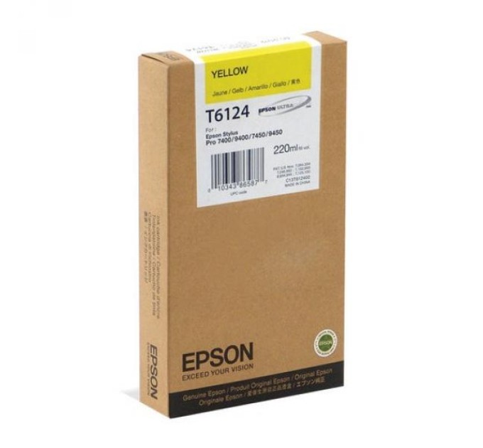 Картридж T612400 жовтий Epson (C13T612400)
