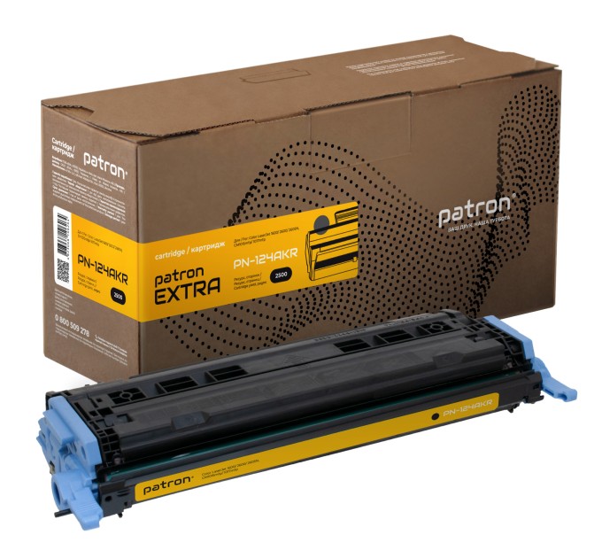 Картридж сумісний HP 124A (Q6000A) чорний Extra Patron (PN-124AKR)