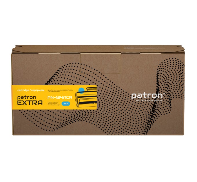Картридж сумісний HP 124A (Q6001A) блакитний Extra Patron (PN-124ACR)