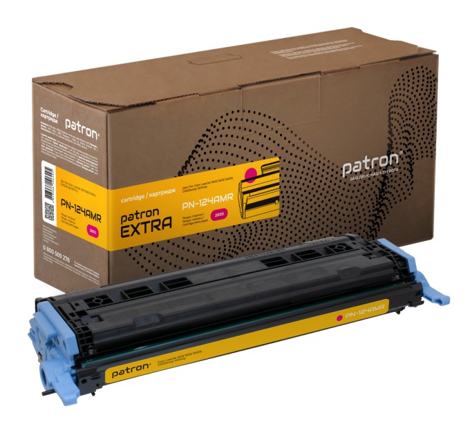 Картридж сумісний HP 124A (Q6003A) пурпуровий Extra Patron (PN-124AMR)