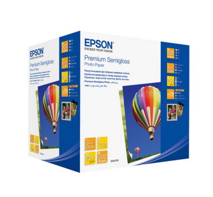 Фотопапір Premium Semigloss 10x15 см, 500 арк Epson (C13S042200)