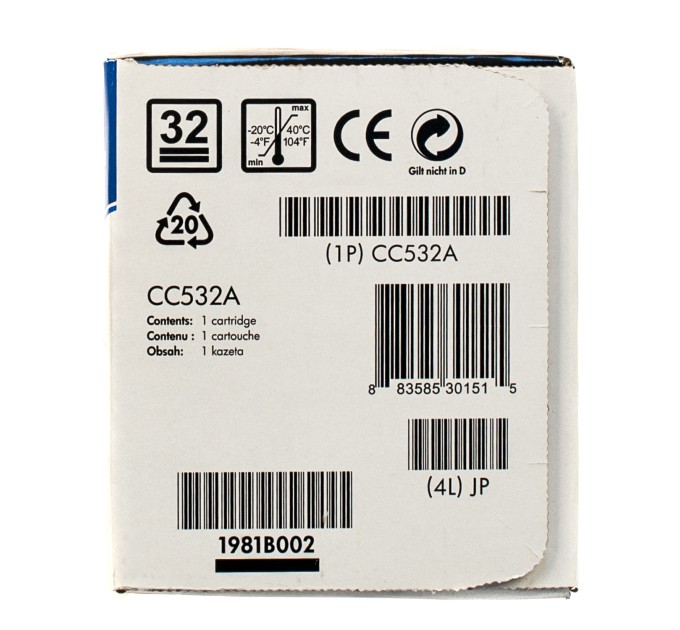 Картридж 304A жовтий HP (CC532A)