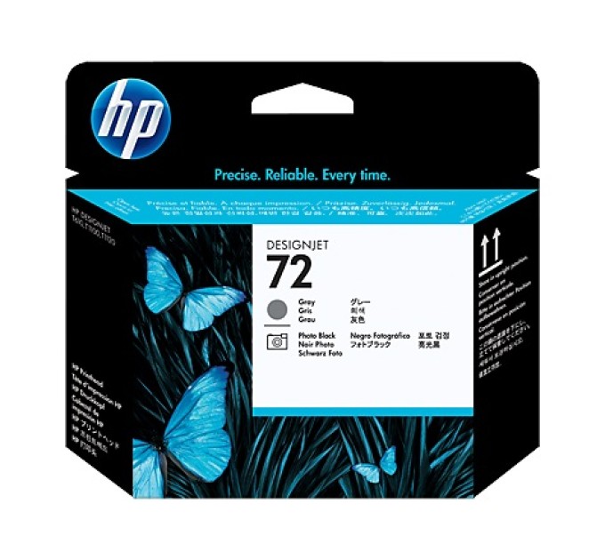 Головка друкуюча №72 сірий/фото чорний HP (C9380A)