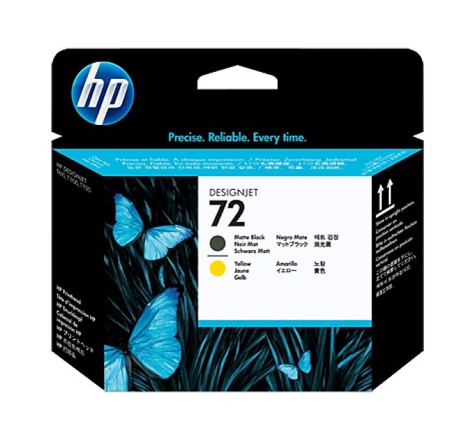 Головка друкуюча №72 матовий чорний/жовтий HP (C9384A)
