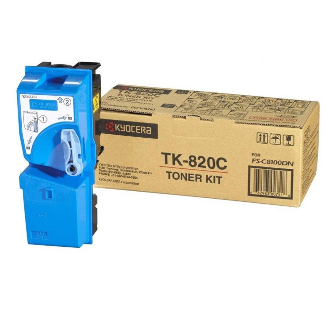 Тонер-картридж TK-820 блакитний Kyocera Mita (1T02HPCEU0)