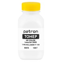 Тонер HP CLJ 2600 флакон, 100 г, жовтий Patron (PN-HCLJ2600-Y-100)