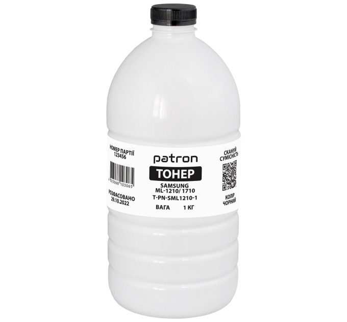 Тонер Samsung ML-1210/ML-1710 флакон, 1 кг Patron (PN-SML1210-1)