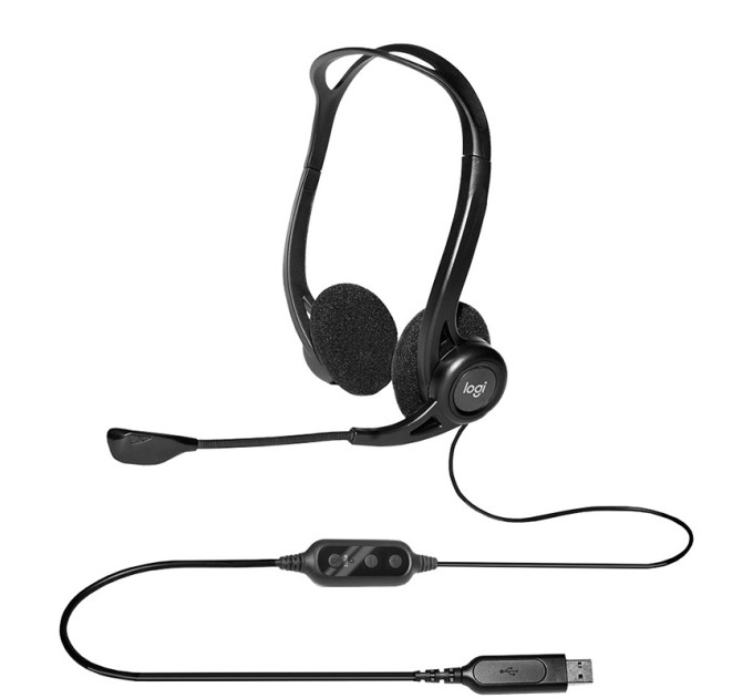 Гарнітура USB PC 960 Stereo, чорна Logitech (981-000100)
