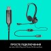 Гарнітура USB PC 960 Stereo, чорна Logitech (981-000100)
