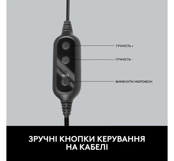 Гарнітура USB PC 960 Stereo, чорна Logitech (981-000100)