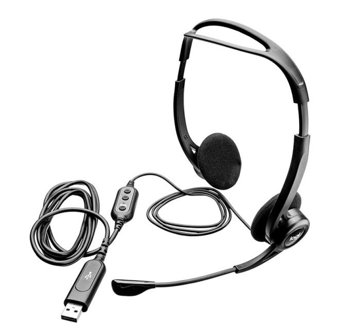 Гарнітура USB PC 960 Stereo, чорна Logitech (981-000100)