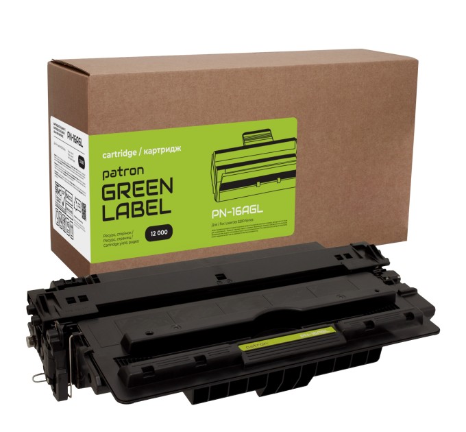 Картридж сумісний HP 16A (Q7516A) Green Label Patron (PN-16AGL)