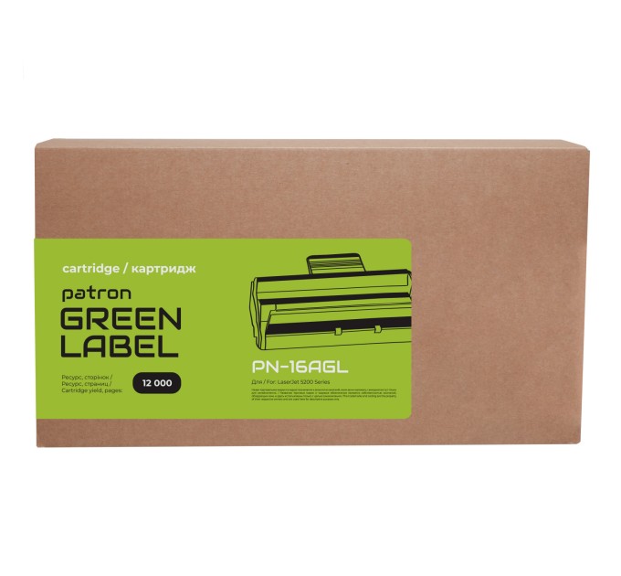 Картридж сумісний HP 16A (Q7516A) Green Label Patron (PN-16AGL)