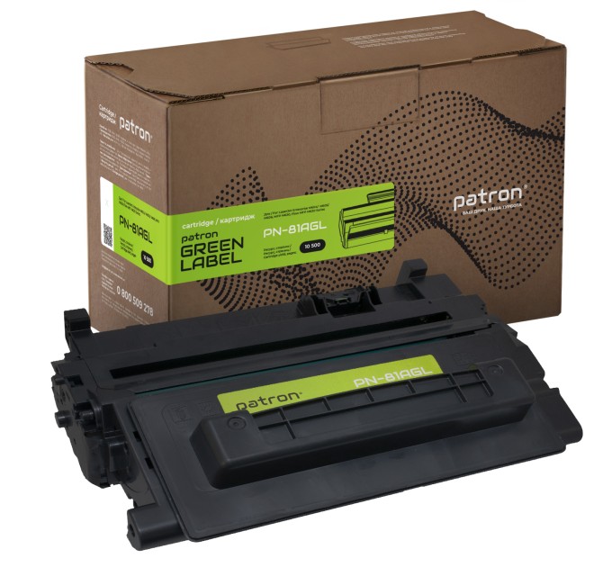 Картридж сумісний HP 81A (CF281A) Green Label Patron (PN-81AGL)