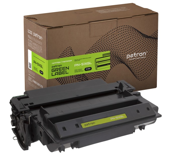 Картридж сумісний HP 51X (Q7551X) Green Label Patron (PN-51XGL)