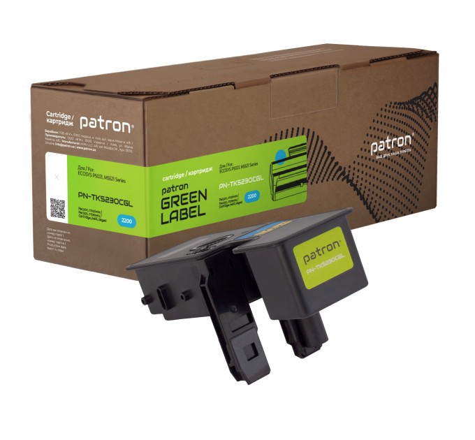 Тонер-картридж сумісний Kyocera Mita TK-5230C блакитний Green Label Patron (PN-TK5230CGL)