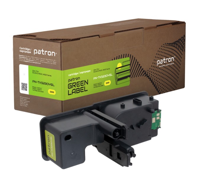 Тонер-картридж сумісний Kyocera Mita TK-5230Y жовтий Green Label Patron (PN-TK5230YGL)