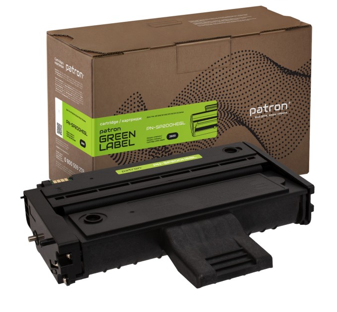 Картридж сумісний Ricoh SP 200HE Green Label Patron (PN-SP200HEGL)