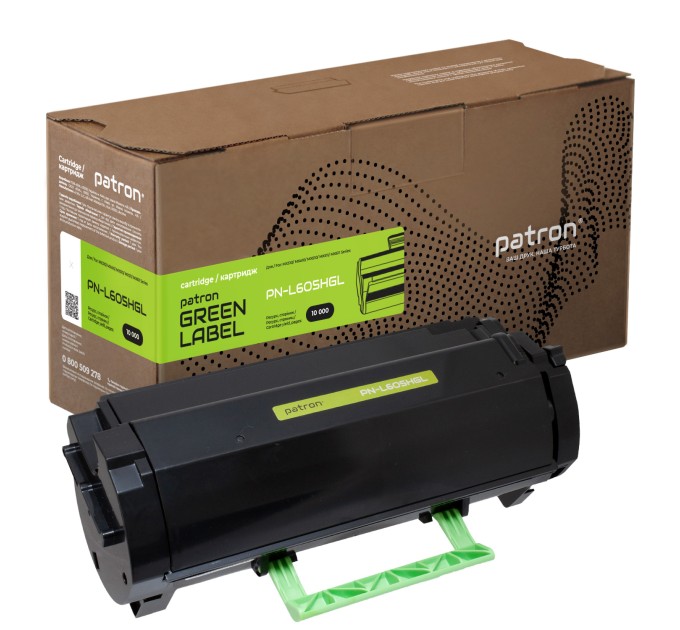 Тонер-картридж сумісний Lexmark 60F5H00 Green Label Patron (PN-L605HGL)