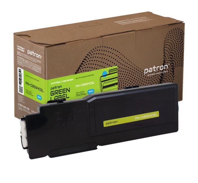Тонер-картридж сумісний XER 106R03534 Green Label, блакитний Patron (PN-03534CGL)