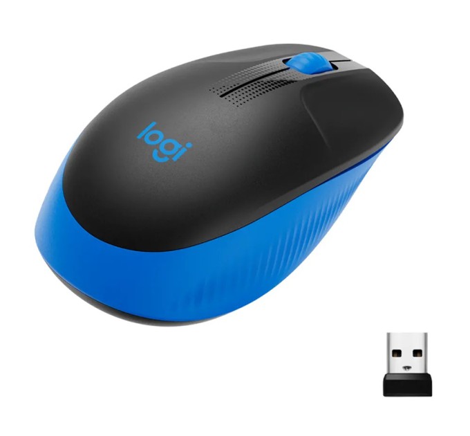 Миша бездротова M190, синя Logitech (910-005907)