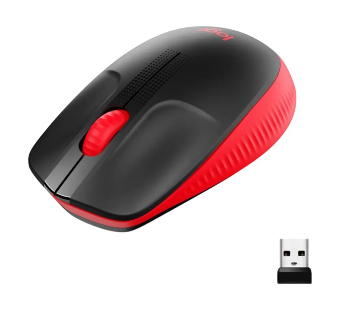Миша бездротова M190, червона Logitech (910-005908)