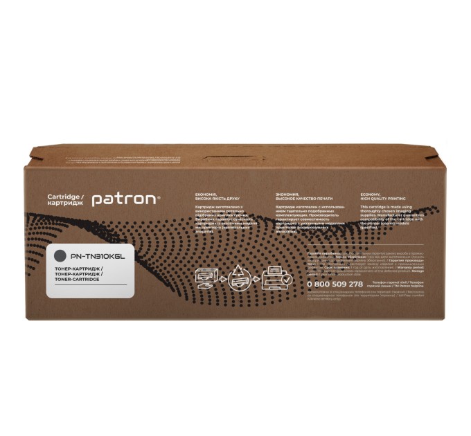 Тонер-картридж сумісний Konica Minolta TN310K чорний Green Label Patron (PN-TN310KGL)