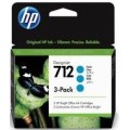 Картридж №712 3-Pack блакитний HP (3ED77A)