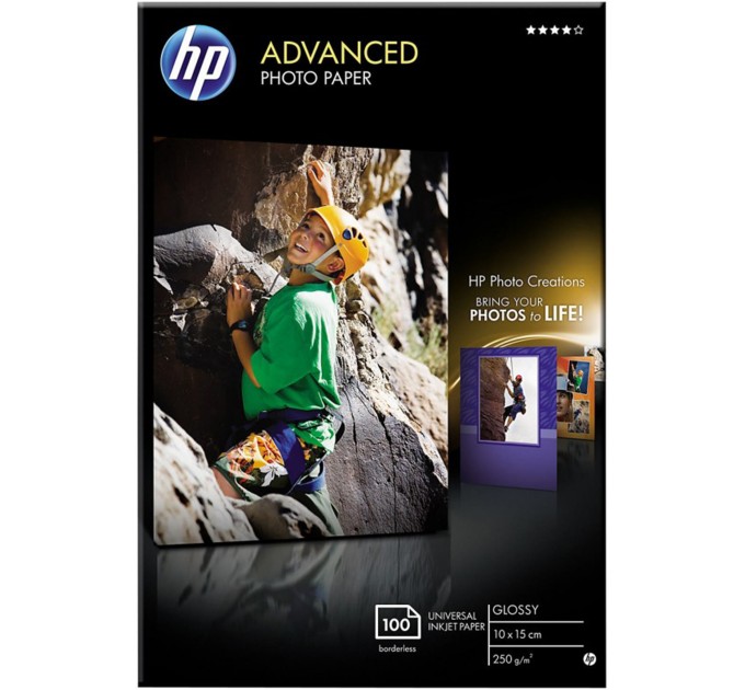 Фотопапір Advanced Glossy 250 г/м2, 10x15 см, 100 арк HP (Q8692A)
