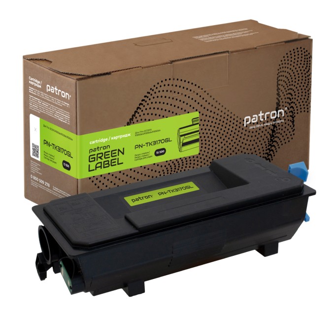 Тонер-картридж сумісний Kyocera Mita TK-3170 Green Label Patron (PN-TK3170GL)
