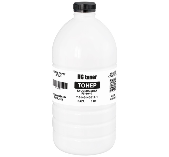 Тонер Kyocera Mita FS-1040 флакон, 1 кг HG toner (TSM-HG611-1)