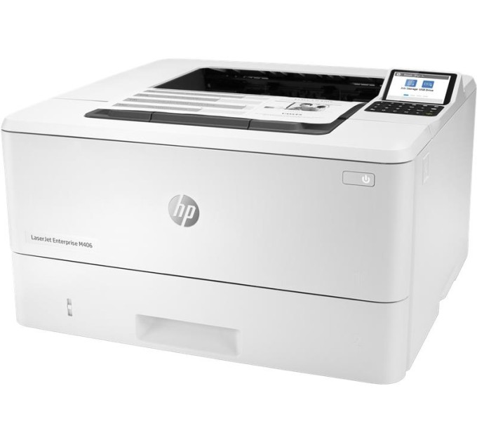 Принтер лазерний LaserJet Enterprise M406dn A4 HP (3PZ15A)