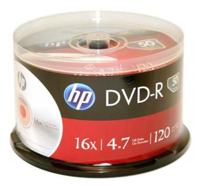 Диск DVD-R, 4.7GB, 16x, 50 шт, Spindle HP (69316 /DME00025-3)