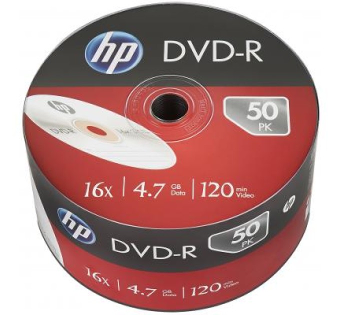 Диск DVD-R, 4.7GB, 16x, 50 шт, без шпинделя HP (69303 /DME00070-3)