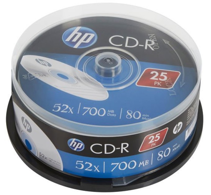Диск CD-R, 700MB, 52Х, 25 шт, Spindle HP (69311 /CRE00015-3)