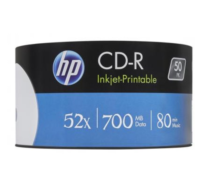 Диск CD-R, 700MB, 52Х, 50 шт, IJ Print, Spindle HP (69312 /CRE00017WIP-3)