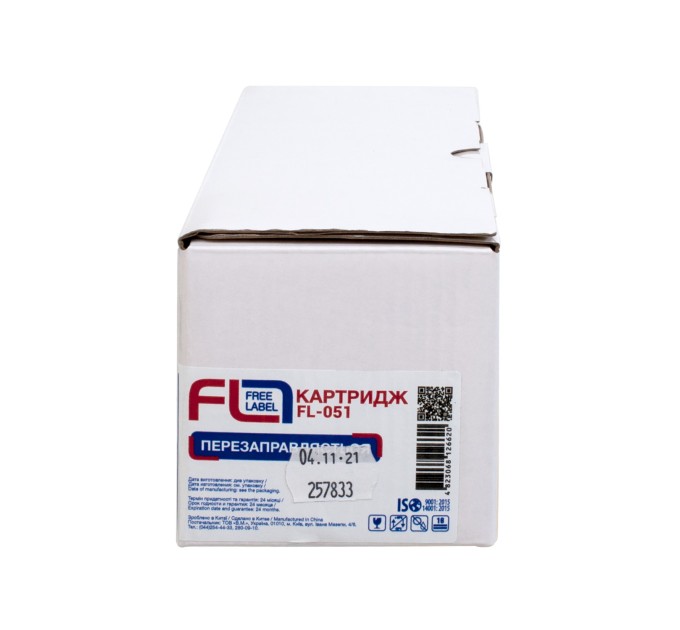 Тонер-картридж сумісний Canon 051 Free Label (FL-051)