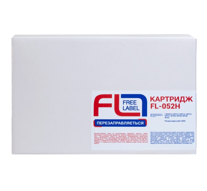 Картридж сумісний Canon 052 H Free Label (FL-052H)