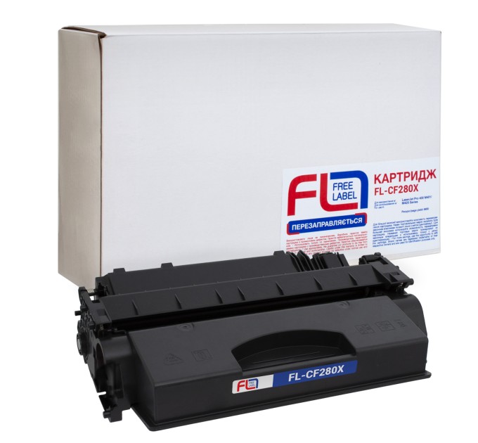 Картридж сумісний HP 80X (CF280X) Free Label (FL-CF280X)