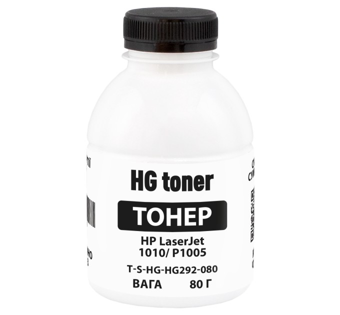 Тонер HP LaserJet 1010/P1005, флакон, 80 г HG toner (TSM-HG292-080)