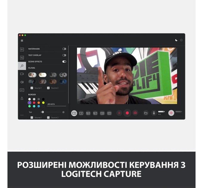 Веб-камера StreamCam, графітова Logitech (960-001281)