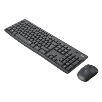 Комплект клавіатура та миша бездротовий MK295 Silent Combo, UA, графітовий Logitech (920-009807_920-009800)