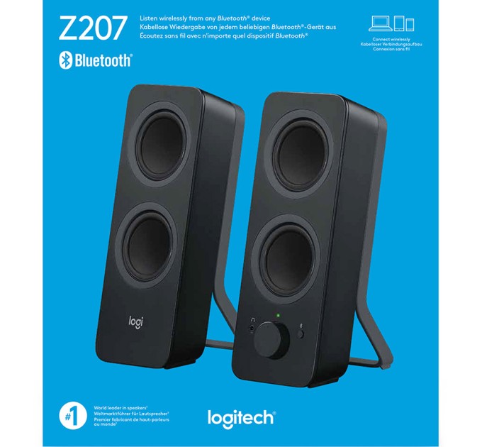Система акустична Z207, чорна Logitech (980-001295)