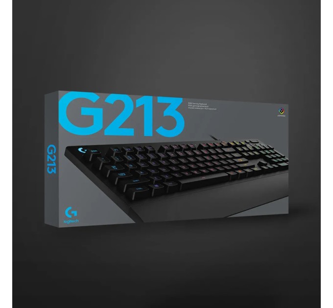 Клавіатура дротова ігрова G213 Prodigy, Ukr, чорна Logitech (920-010740)