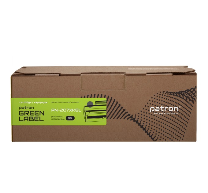 Картридж сумісний HP 207X (W2210X) Green Label, чорний Patron (PN-207XKGL)
