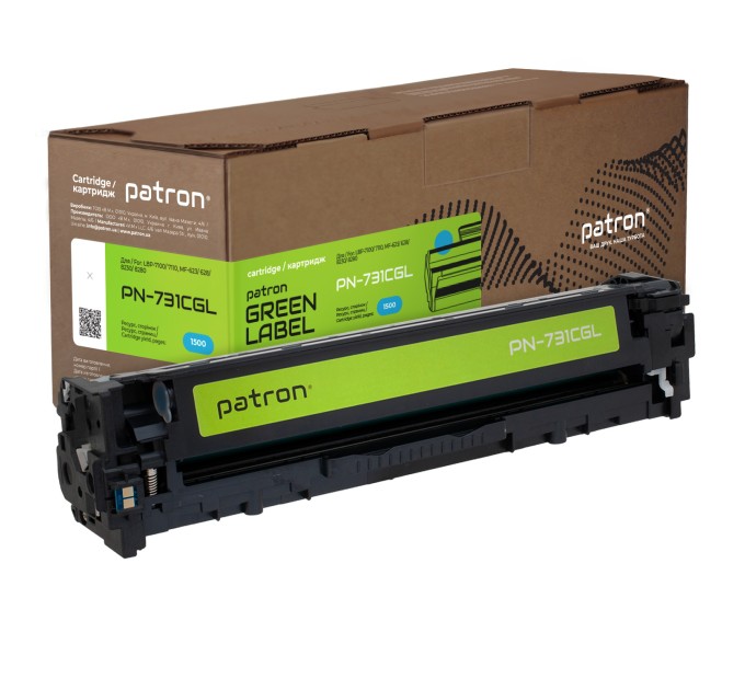 Картридж сумісний Canon 731 Green Label, блакитний Patron (PN-731CGL)